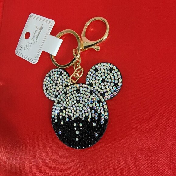 Multi-color Crystal Mickey Mouse Keychain Bag Jewelry - Picture 7 of 7